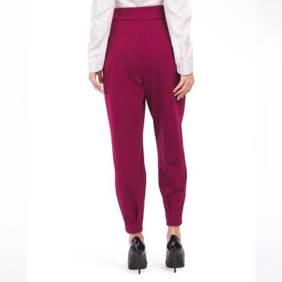 Nine West tie front dress joggers Raspberry sz XL - Picture 2 of 4